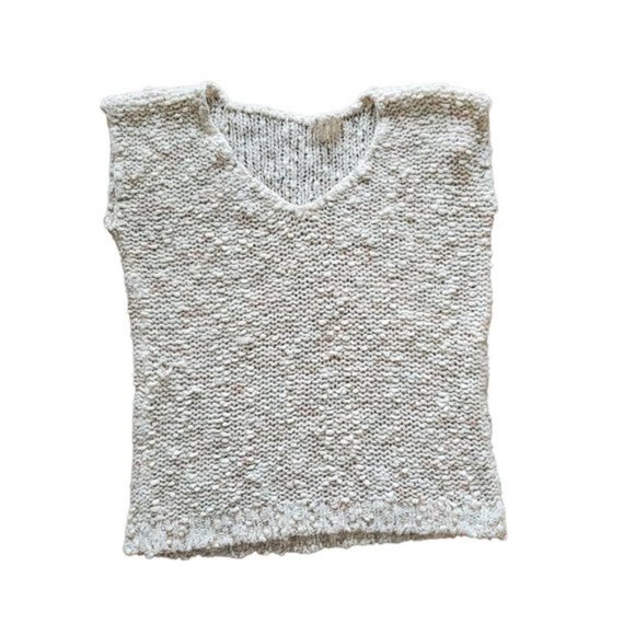 Vintage cream boucle vest - Picture 6 of 7